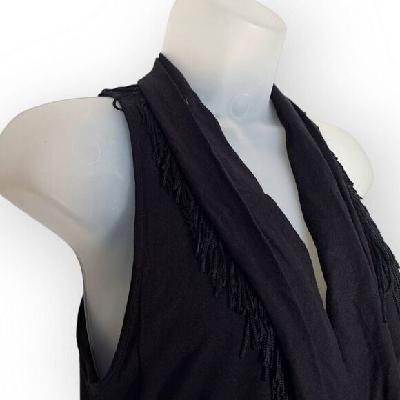 Development by Erica Davies Women's Y2K Cowl Neck Sleeveless Mini Dress Black si - Picture 3 of 6